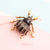 Casual Cute Pastoral Insect Beetles Bee Alloy Inlay Rhinestones Unisex Brooches