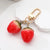 Casual Cute Simple Style Strawberry Bell Alloy Resin Bag Pendant Keychain