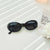 Casual Cute Vacation Solid Color Pc Resin Oval Frame Full Frame Women's Sunglasses