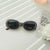 Casual Cute Vacation Solid Color Pc Resin Oval Frame Full Frame Women's Sunglasses