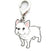 Casual Dog Metal Unisex Bag Pendant Keychain 1 Piece