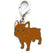 Casual Dog Metal Unisex Bag Pendant Keychain 1 Piece