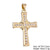 Casual Elegant Classic Style Cross Copper Plating Inlay Zircon 18k Gold Plated White Gold Plated Charms