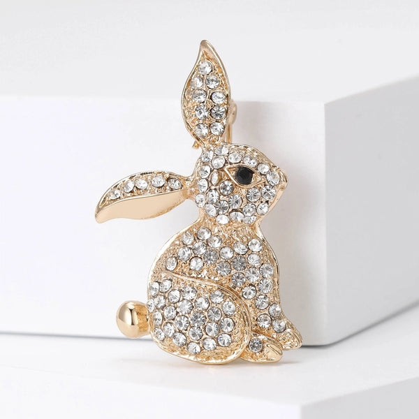 Casual Elegant Lady Pin Rabbit Alloy Women's Brooches