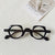 Casual Elegant Solid Color Pc Resin Square Full Frame Optical Glasses