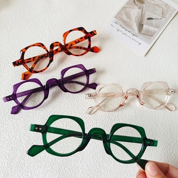 Casual Elegant Solid Color Pc Resin Square Full Frame Optical Glasses