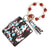 Casual Ethnic Style Sunflower Solid Color Leopard Pu Leather Beaded Tassel Keychain