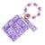 Casual Ethnic Style Sunflower Solid Color Leopard Pu Leather Beaded Tassel Keychain