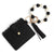 Casual Ethnic Style Sunflower Solid Color Leopard Pu Leather Beaded Tassel Keychain