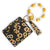 Casual Ethnic Style Sunflower Solid Color Leopard Pu Leather Beaded Tassel Keychain