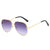 Casual Fashion Sports Pc Round Frame Full Frame Women's Sunglasses