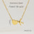 Casual French Style Letter Heart Shape Stainless Steel Plating 18k Gold Plated Pendant Necklace