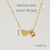 Casual French Style Letter Heart Shape Stainless Steel Plating 18k Gold Plated Pendant Necklace