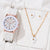 Casual Geometric Buckle Quartz Women's Watches