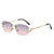 Casual Geometric Pc Square Frameless Women's Sunglasses