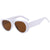 Casual Geometric Pc Toad Glasses Full Frame Women's Sunglasses