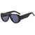 Casual Geometric Pc Toad Glasses Full Frame Women's Sunglasses