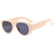 Casual Geometric Pc Toad Glasses Full Frame Women's Sunglasses