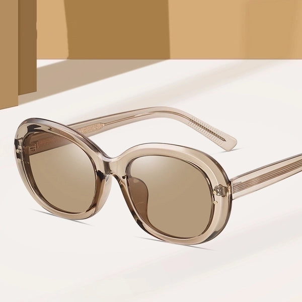 Casual Geometric Tac Oval Frame Full Frame Women's Sunglasses