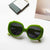 Casual Geometric Uv400 Resin Oval Frame Full Frame Women's Sunglasses