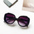 Casual Geometric Uv400 Resin Oval Frame Full Frame Women's Sunglasses