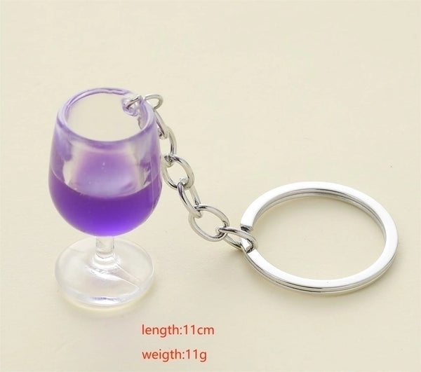 Casual Glam Pastoral Cup Resin Asymmetrical Resin Keychain