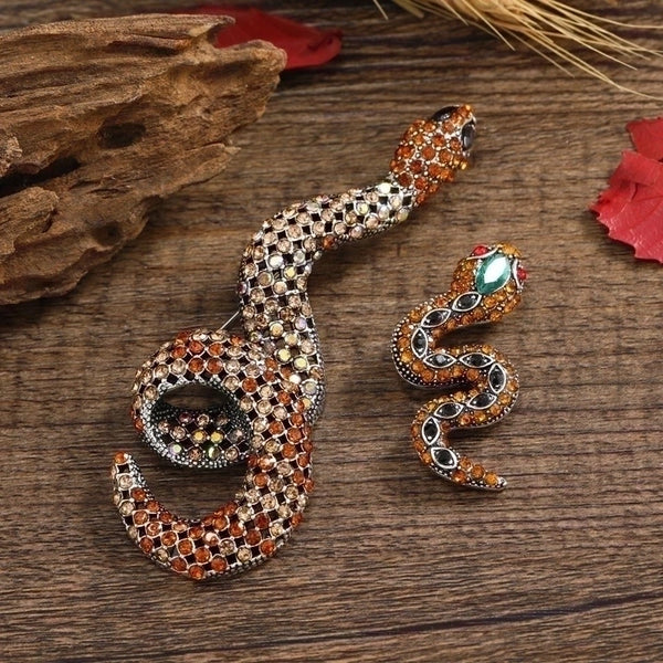 Casual Glam Pin Snake Alloy Rhinestones Unisex Brooches