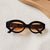 Casual Hawaiian Vacation Solid Color Pc Resin Oval Frame Full Frame Women's Sunglasses