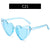 Casual Heart Shape Ac Butterfly Frame Full Frame Women's Sunglasses