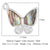 Casual Heart Shape Butterfly Zircon Copper Wholesale Jewelry Accessories