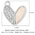 Casual Heart Shape Butterfly Zircon Copper Wholesale Jewelry Accessories