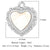 Casual Heart Shape Butterfly Zircon Copper Wholesale Jewelry Accessories