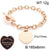 Casual Heart Shape Stainless Steel Titanium Steel Plating Bracelets Necklace