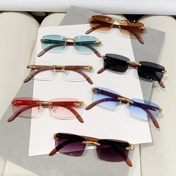 Casual Hip-Hop Geometric Ac Square Full Frame Women's Sunglasses