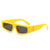 Casual Hip-hop Flower Ac Square Full Frame Men's Sunglasses