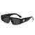 Casual Hip-hop Flower Ac Square Full Frame Men's Sunglasses