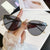 Casual Letter Ac Cat Eye Full Frame Women's Sunglasses