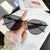 Casual Letter Ac Cat Eye Full Frame Women's Sunglasses