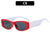 Casual Letter Color Block Ac Square Full Frame Kids Sunglasses