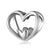 Casual Letter Heart Shape Sterling Silver Plating Jewelry Accessories