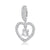 Casual Letter Heart Shape Sterling Silver Plating Jewelry Accessories