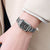 Casual Letter Horseshoe Buckle Quartz Women's Watches