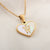 Casual Letter Stainless Steel Plating Inlay Shell Gold Plated Pendant Necklace