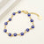 Casual Modern Style Eye Stainless Steel Enamel Plating Hollow Out Gold Plated Bracelets