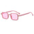 Casual Modern Style Leopard Ac Square Full Frame Women's Sunglasses