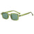 Casual Modern Style Leopard Ac Square Full Frame Women's Sunglasses