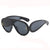 Casual Nordic Style Vacation Geometric Pc Resin Oval Frame Full Frame Women's Sunglasses