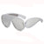 Casual Nordic Style Vacation Geometric Pc Resin Oval Frame Full Frame Women's Sunglasses