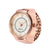 Casual Novelty Round Single Folding Buckle Ring Table Quartz Women's Watches