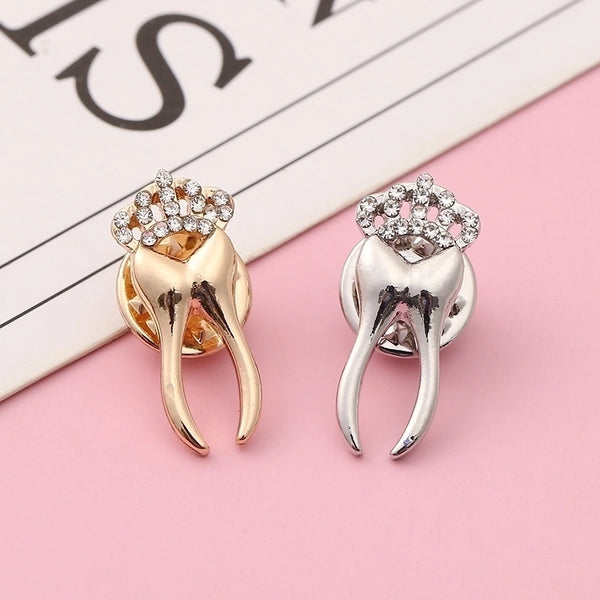 Casual Pin Crown Alloy Unisex Brooches